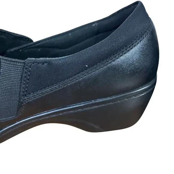 Clarks Black Leather Mules - Picture 4 of 16